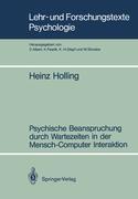 Vorderes Coverbild Psychische Beanspruchung durch Wartezeiten in der Mensch-Computer Interaktion