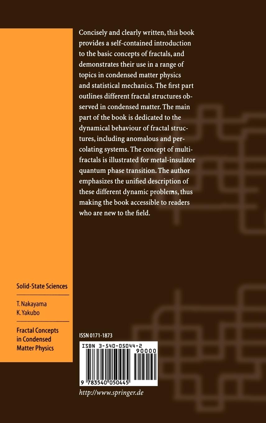 Rückseitencover Fractal Concepts in Condensed Matter Physics
