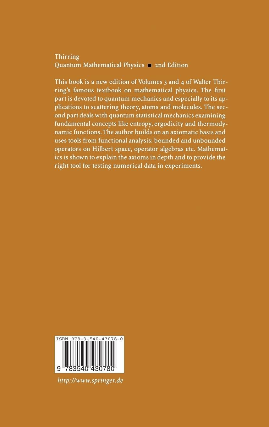 Rückseitencover Quantum Mathematical Physics
