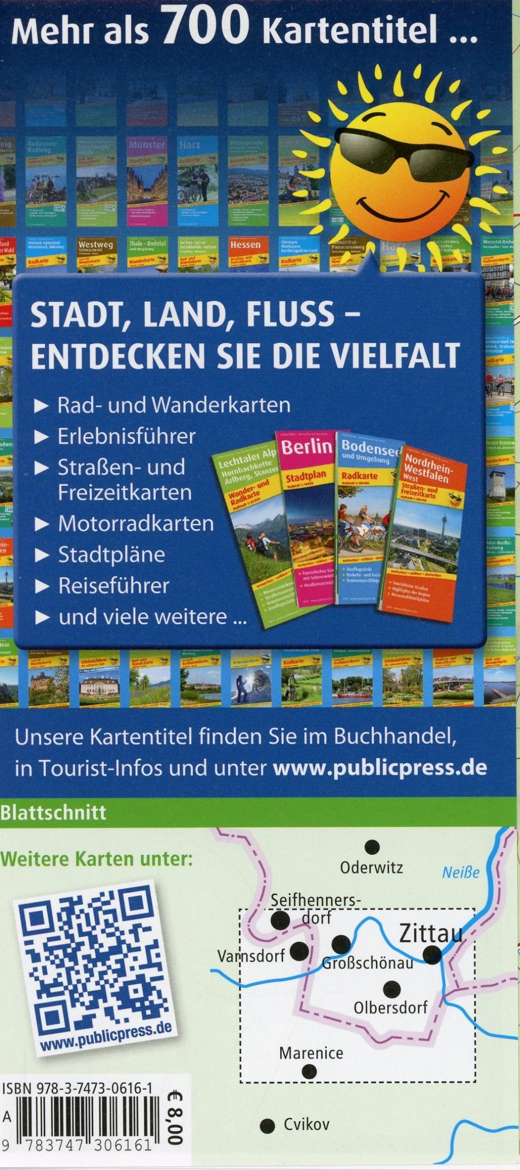 Beispielinhalt (Bild) Naturpark Zittauer Gebirge 1:25 000