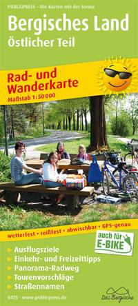 Vorderes Coverbild Bergisches Land, Östlicher Teil 1:50 000