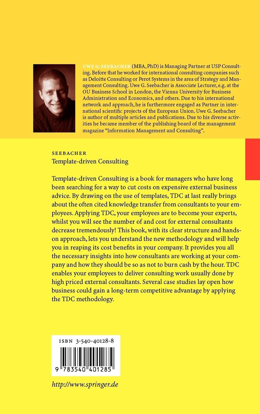 Rückseitencover Template-driven Consulting