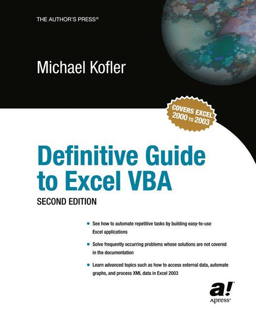 Vorderes Coverbild Definitive Guide to Excel VBA