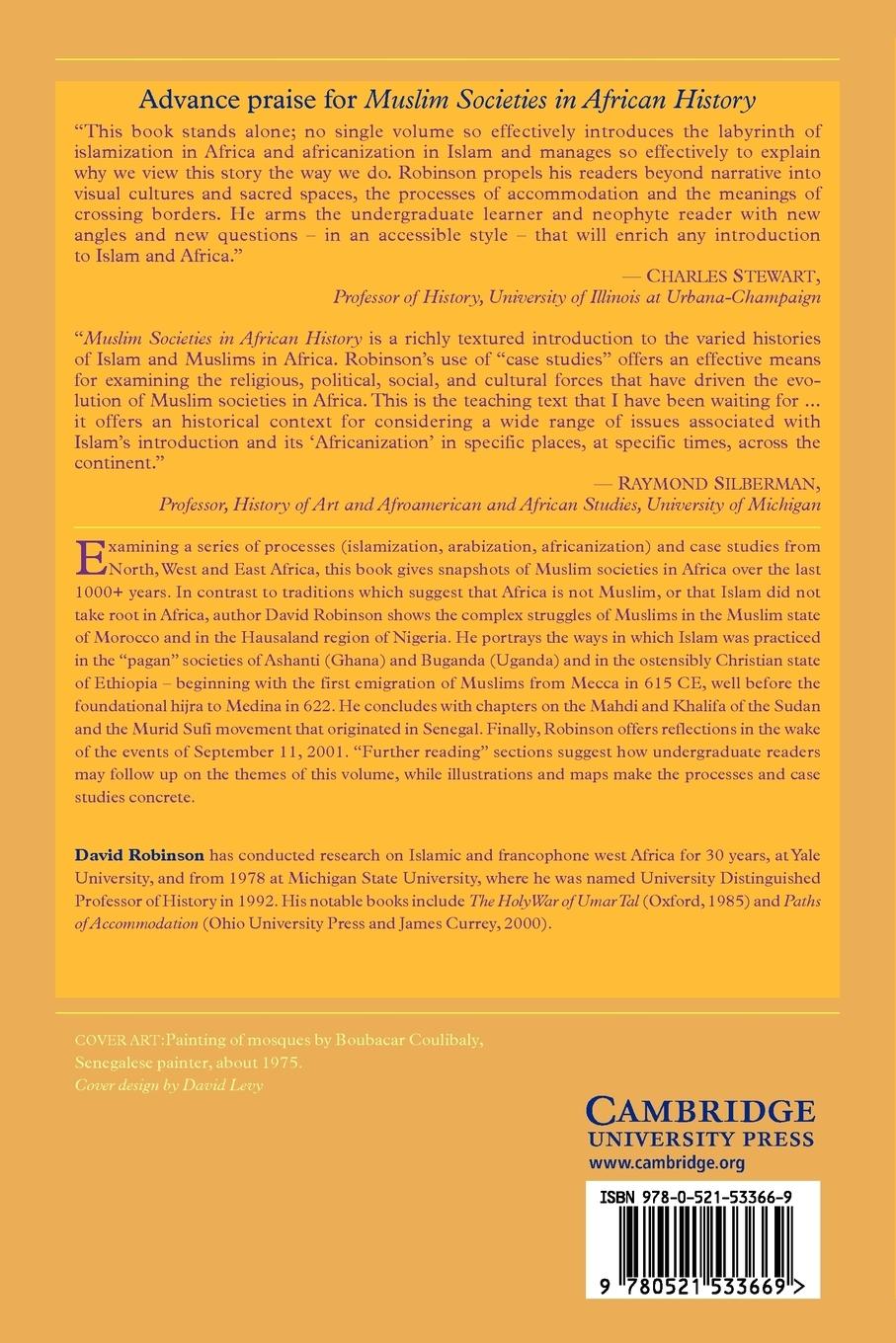 Rückseitencover Muslim Societies in African History