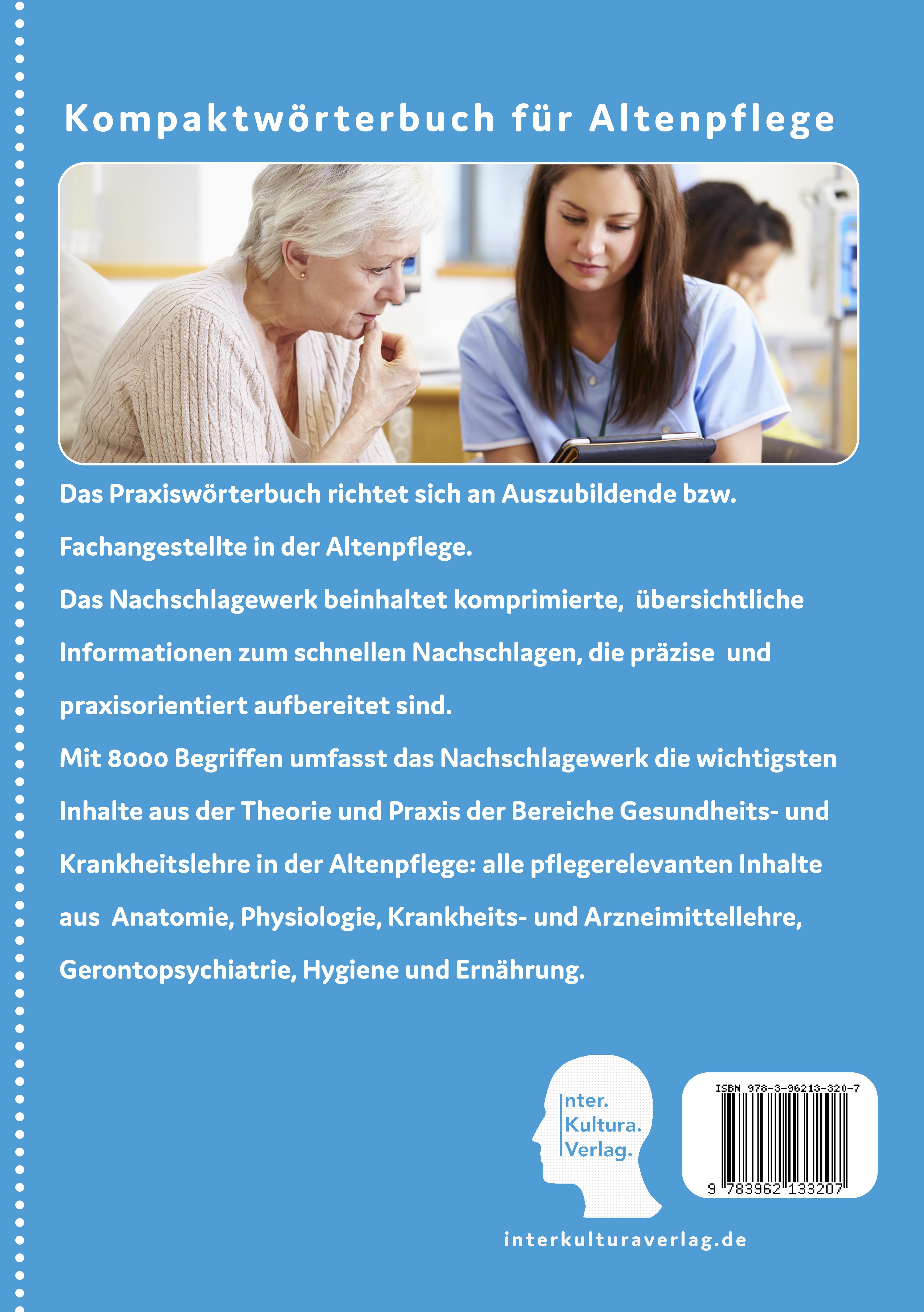 Rückseitencover Kompaktwörterbuch für Altenpflege / Kompaktwörterbuch für Altenpflege Deutsch-Persisch