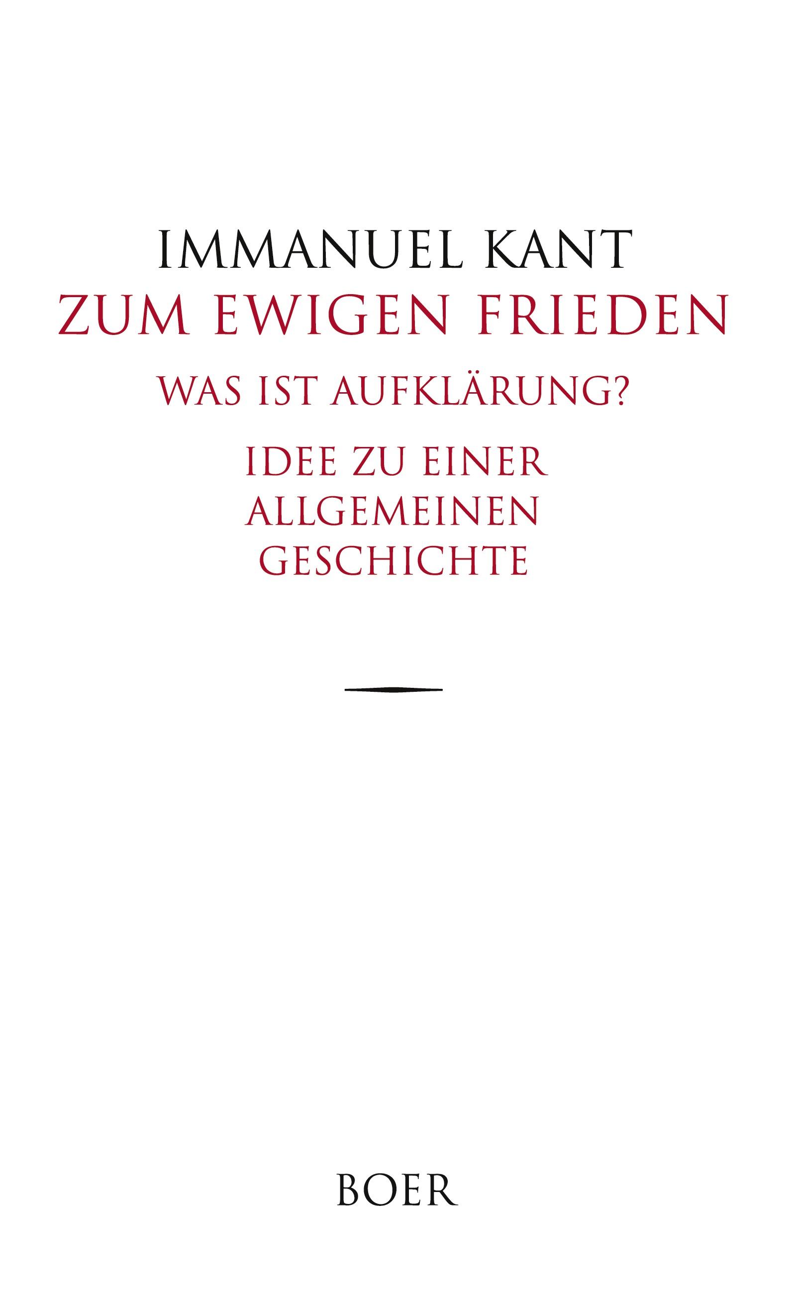 Vorderes Coverbild Zum ewigen Frieden