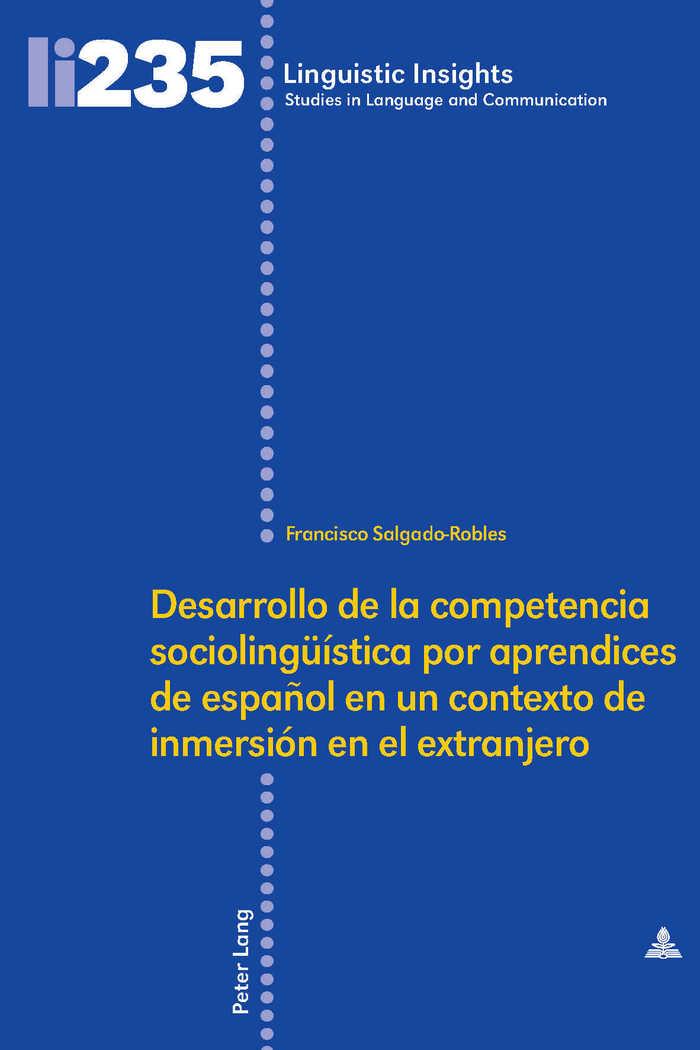 Vorderes Coverbild Desarrollo de la competencia sociolingüística por aprendices de español en un contexto de inmersión en el extranjero