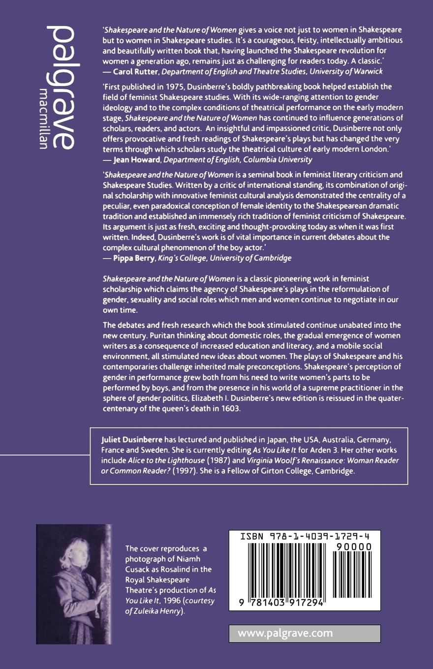 Rückseitencover Shakespeare and the Nature of Women