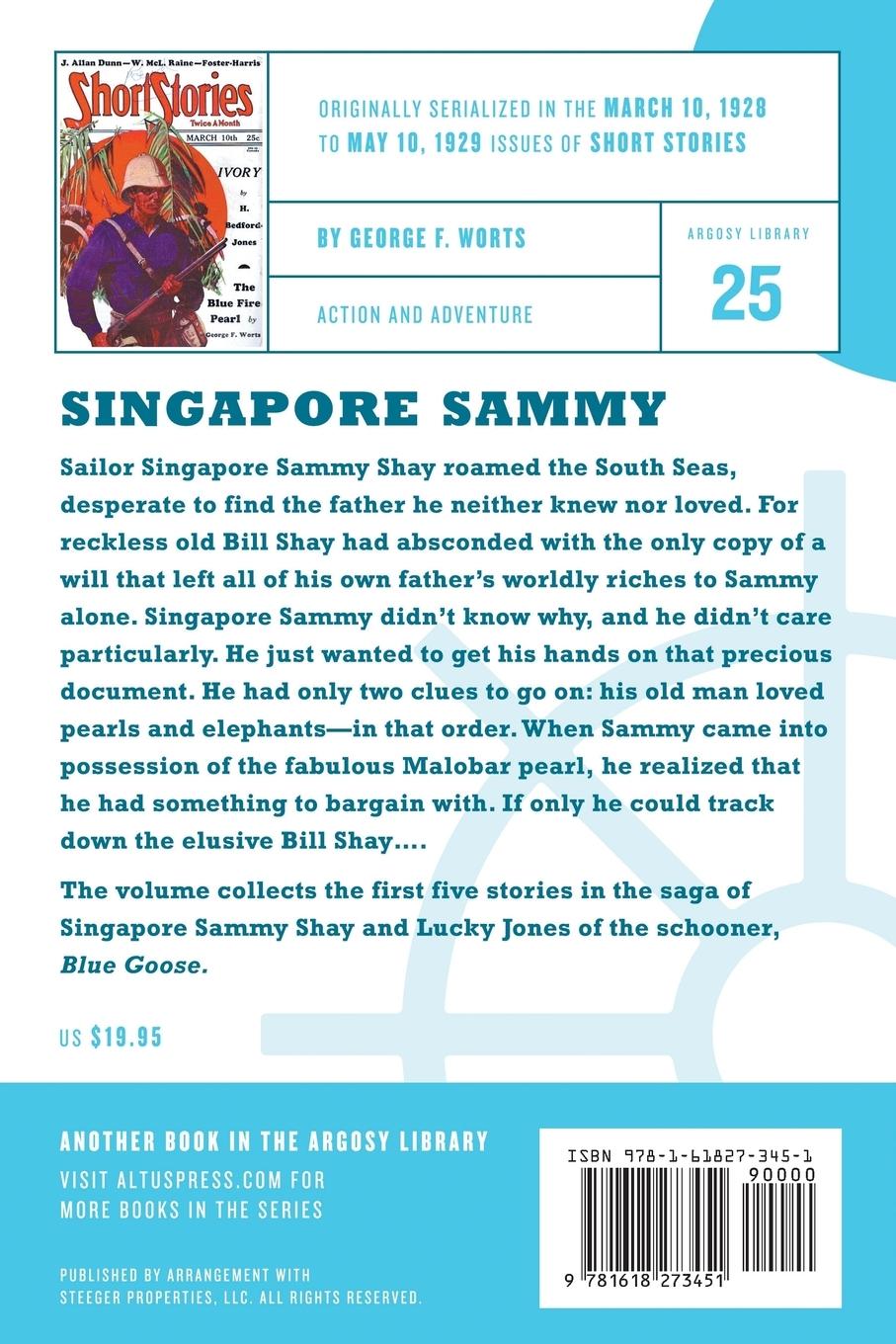 Rückseitencover The Blue Fire Pearl - The Complete Adventures of Singapore Sammy, Volume 1