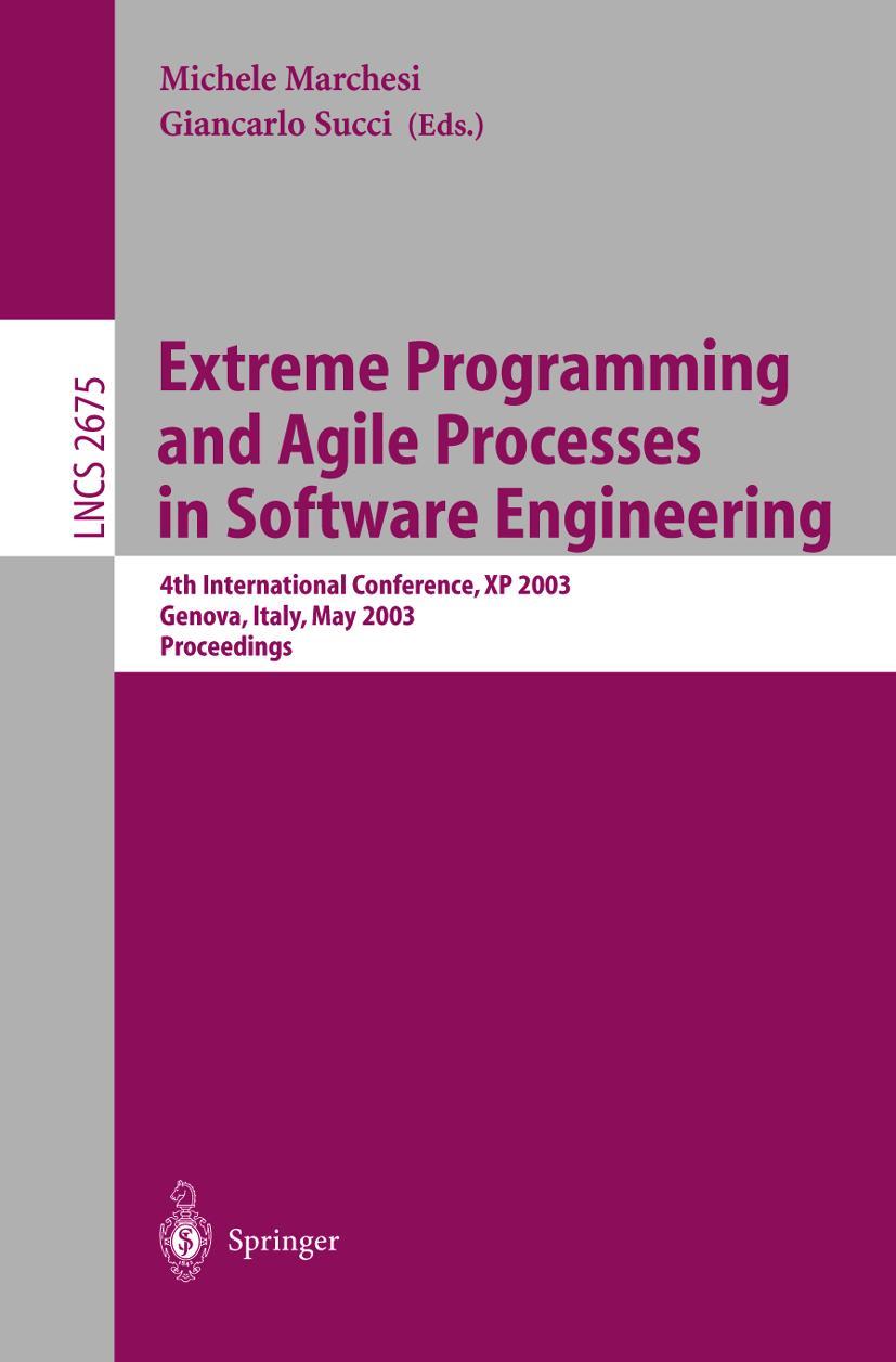 Vorderes Coverbild Extreme Programming and Agile Processes in Software Engineering