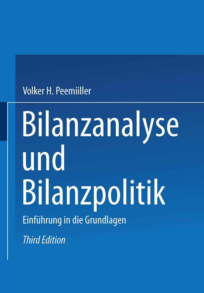 Vorderes Coverbild Bilanzanalyse und Bilanzpolitik