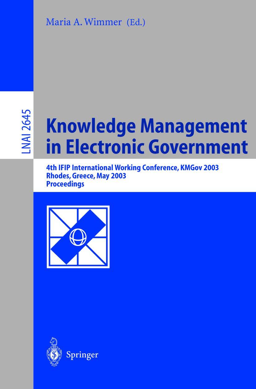 Vorderes Coverbild Knowledge Management in Electronic Government