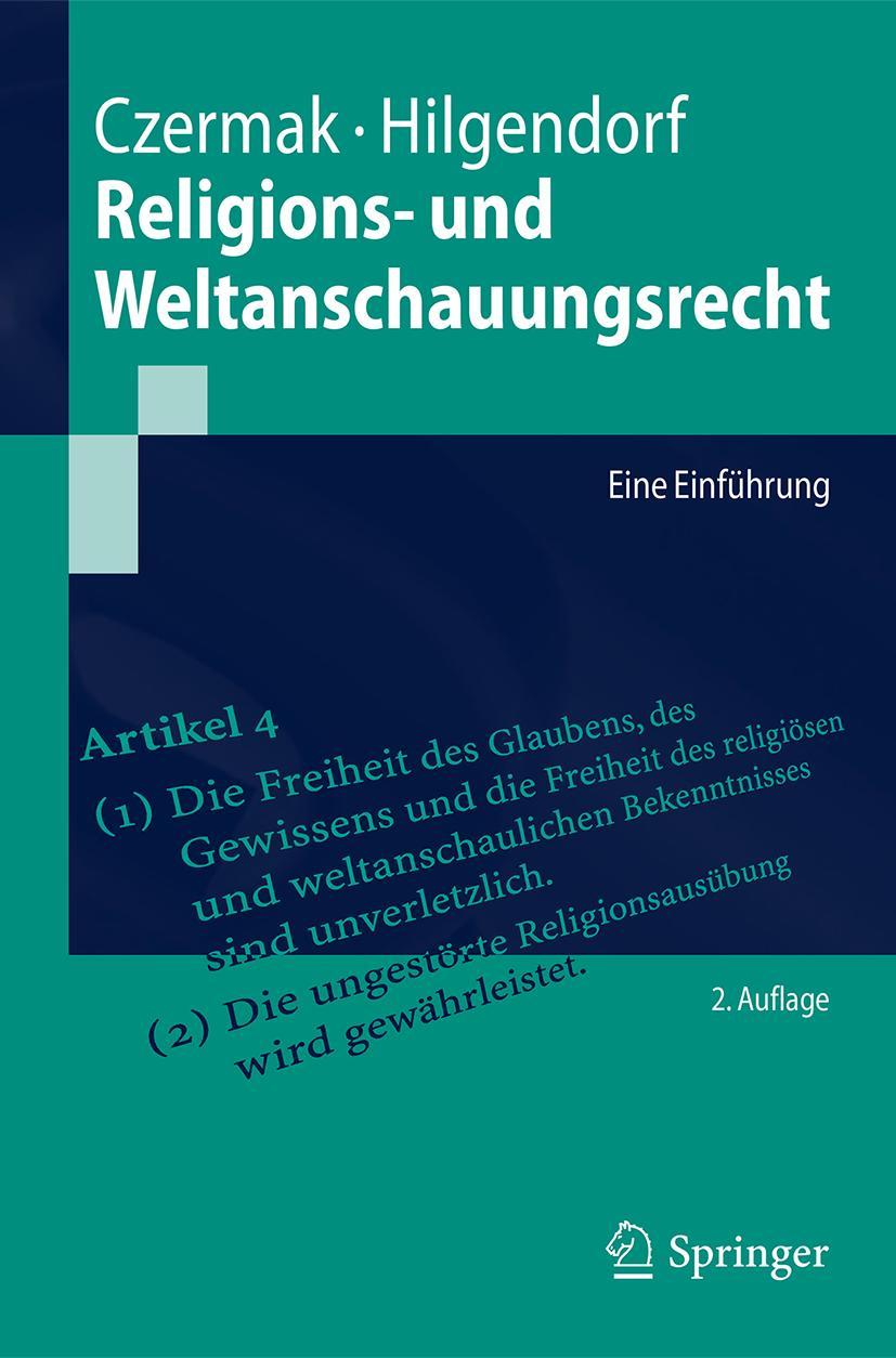 Vorderes Coverbild Religions- und Weltanschauungsrecht