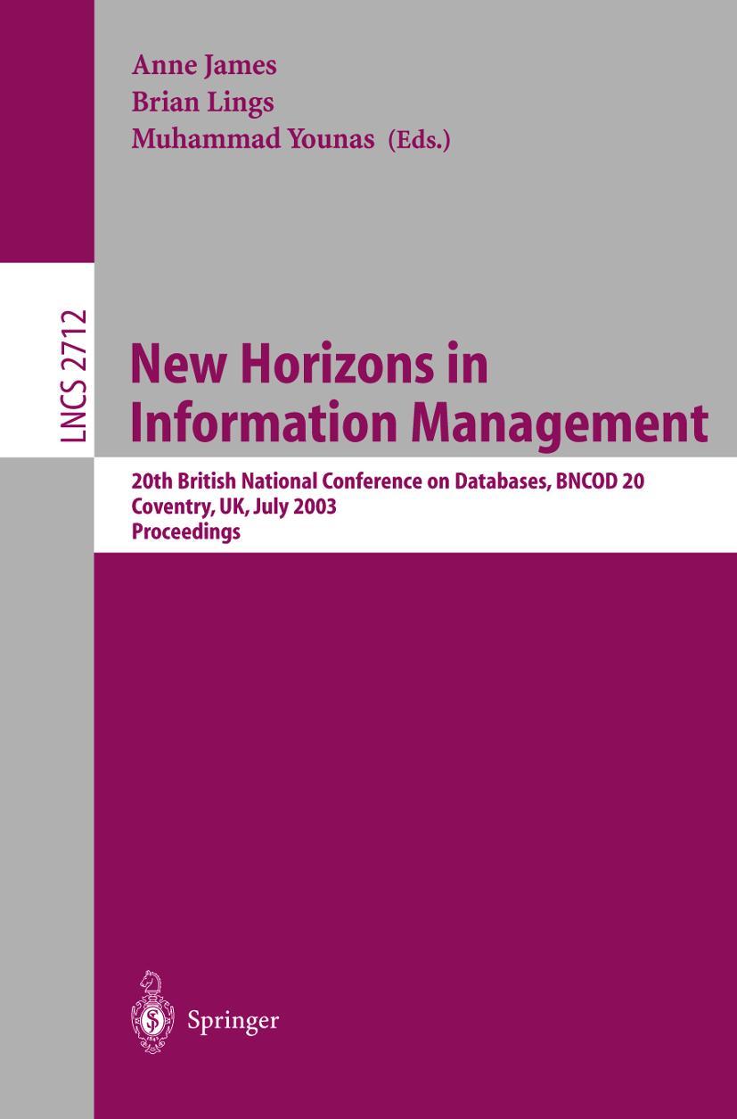 Vorderes Coverbild New Horizons in Information Management