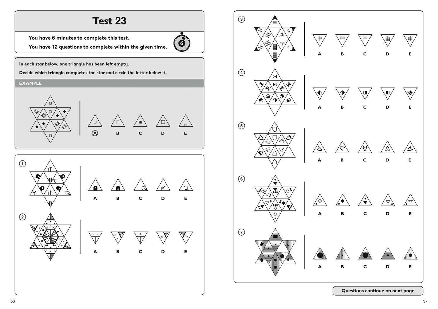 Beispielinhalt (Bild) 11+ Non-Verbal Reasoning Quick Practice Tests Age 9-10 (Year 5)