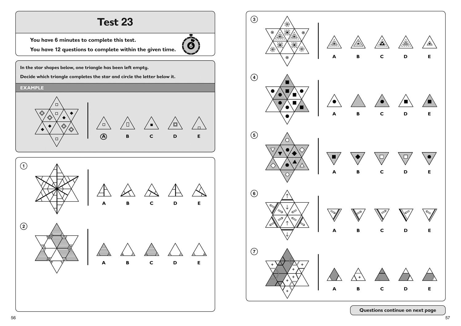 Beispielinhalt (Bild) 11+ Non-Verbal Reasoning Quick Practice Tests Age 10-11 (Year 6) Book 1