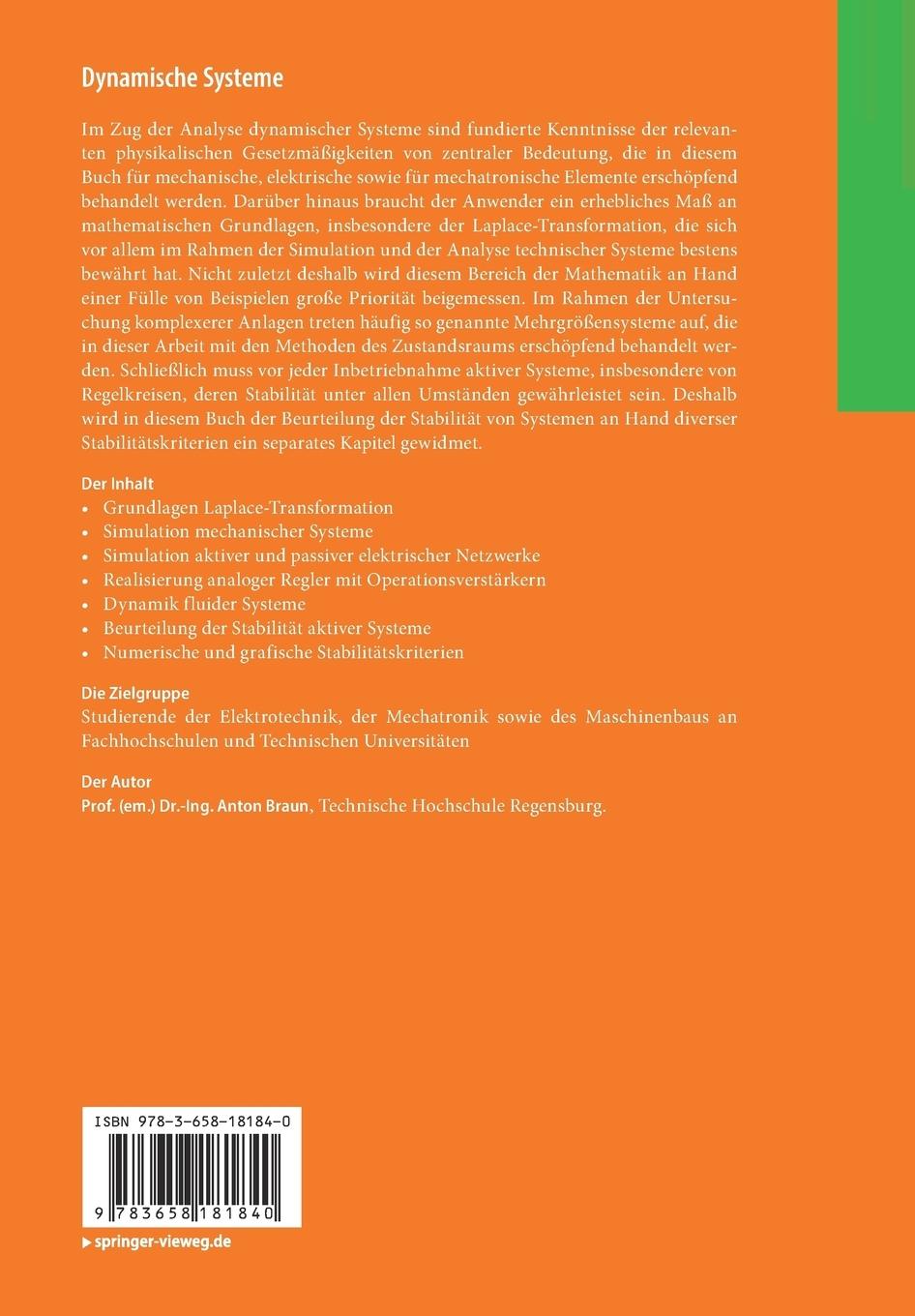 Rückseitencover Dynamische Systeme
