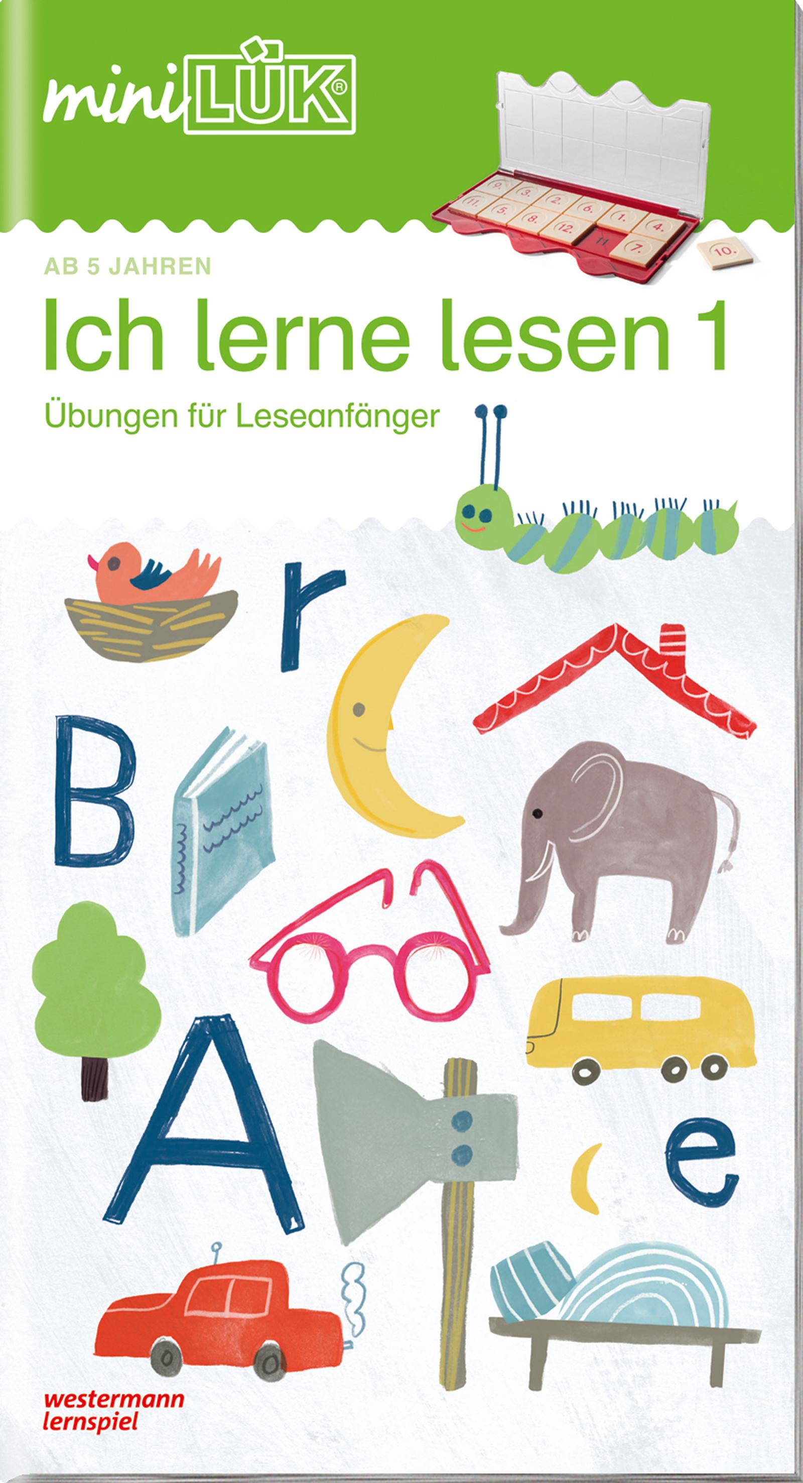 Vorderes Coverbild miniLÜK-Übungsheft. Deutsch: Ich lerne lesen 1