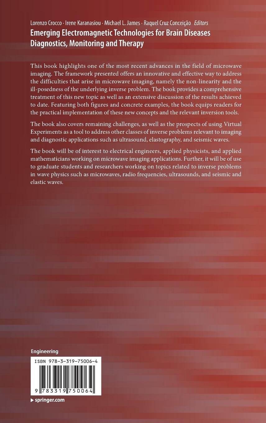 Rückseitencover Emerging Electromagnetic Technologies for Brain Diseases Diagnostics, Monitoring and Therapy