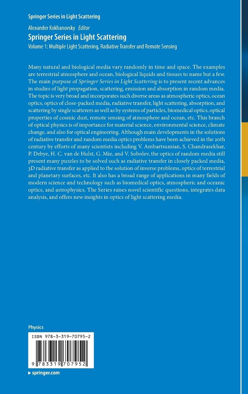 Rückseitencover Springer Series in Light Scattering