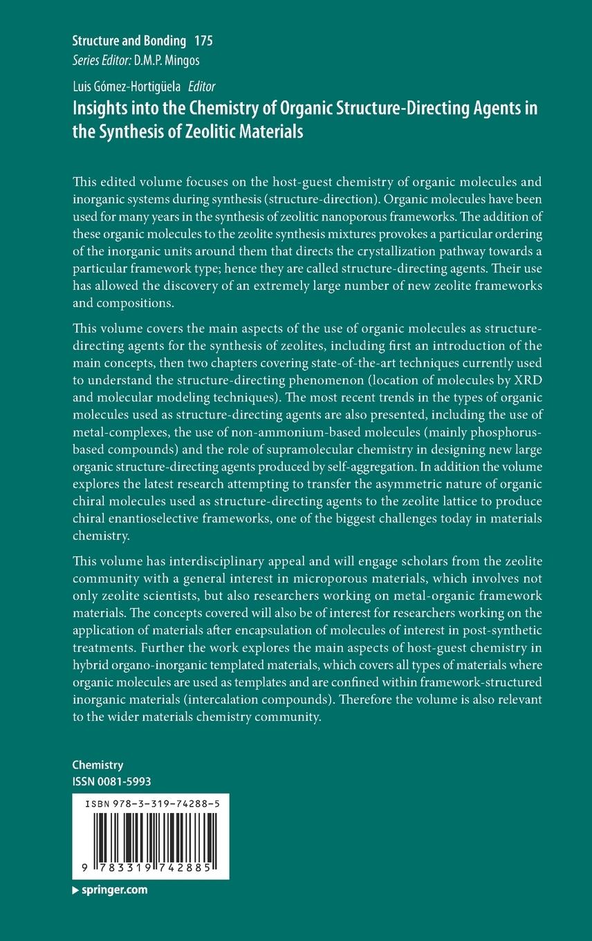 Rückseitencover Insights into the Chemistry of Organic Structure-Directing Agents in the Synthesis of Zeolitic Materials