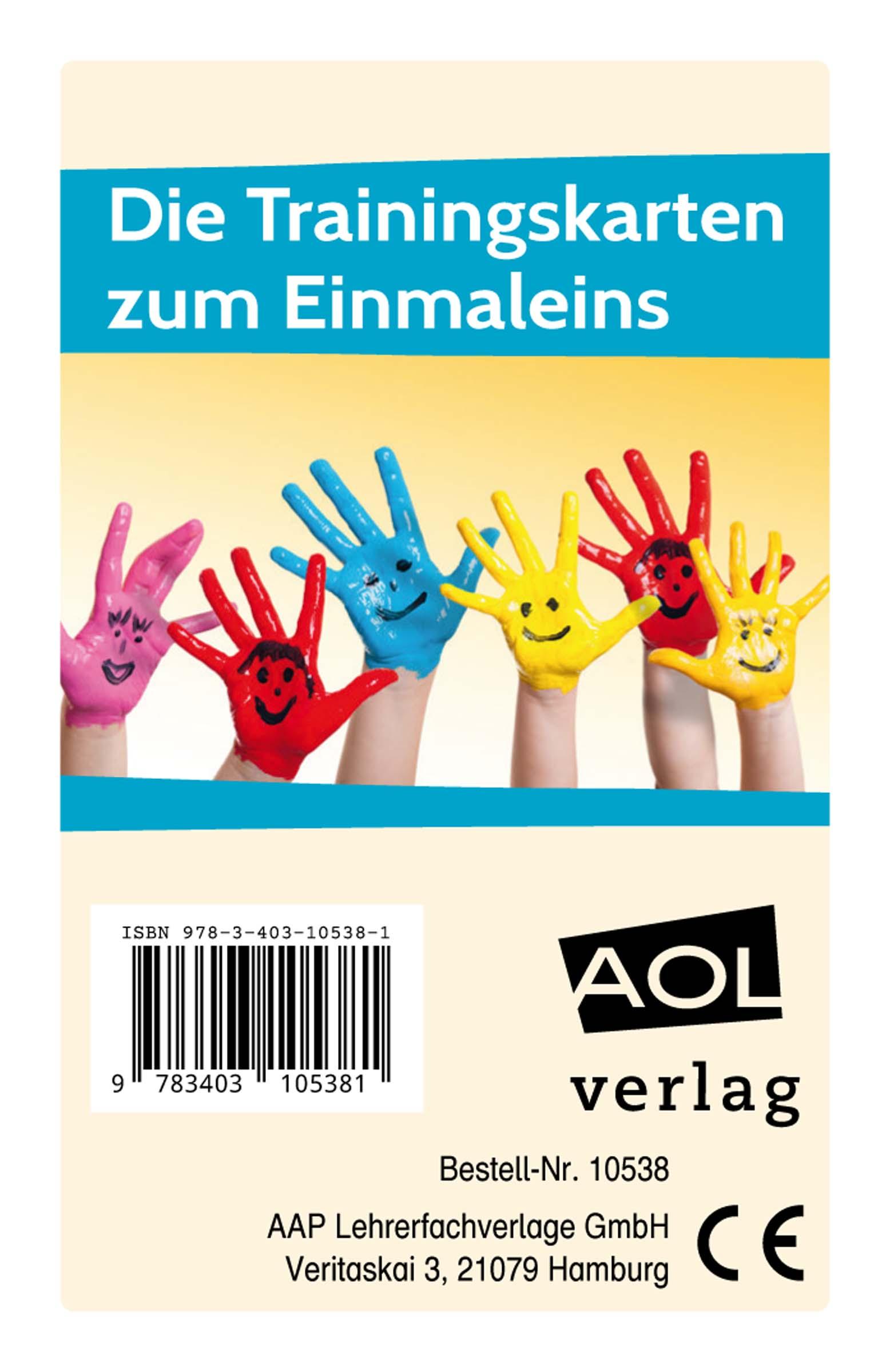 Vorderes Coverbild Die Trainingskarten zum Einmaleins