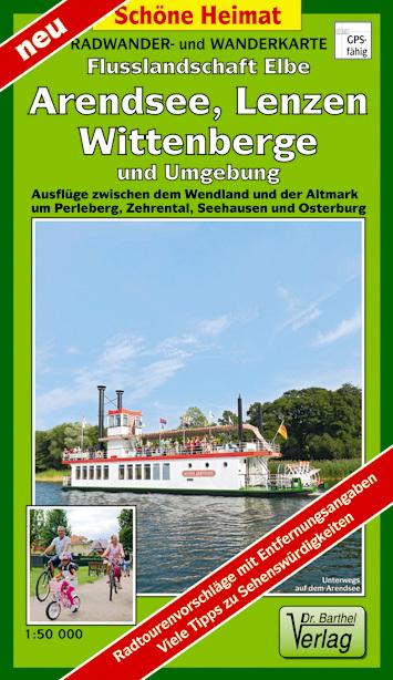Vorderes Coverbild Radwander- und Wanderkarte Flusslandschaft Elbe, Wittenberge, Arendsee, Lenzen und Umgebung 1 : 50 000