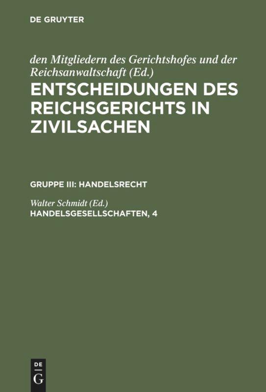 Vorderes Coverbild Handelsgesellschaften, 4