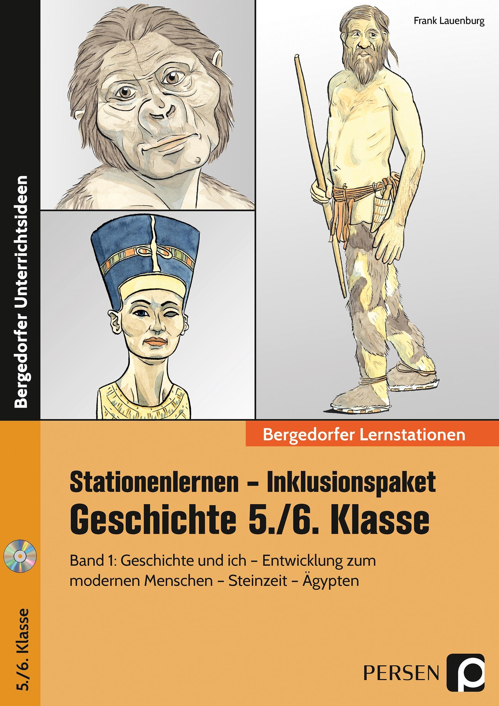 Vorderes Coverbild Stationenlernen Geschichte 5/6 Band 1 - inklusiv