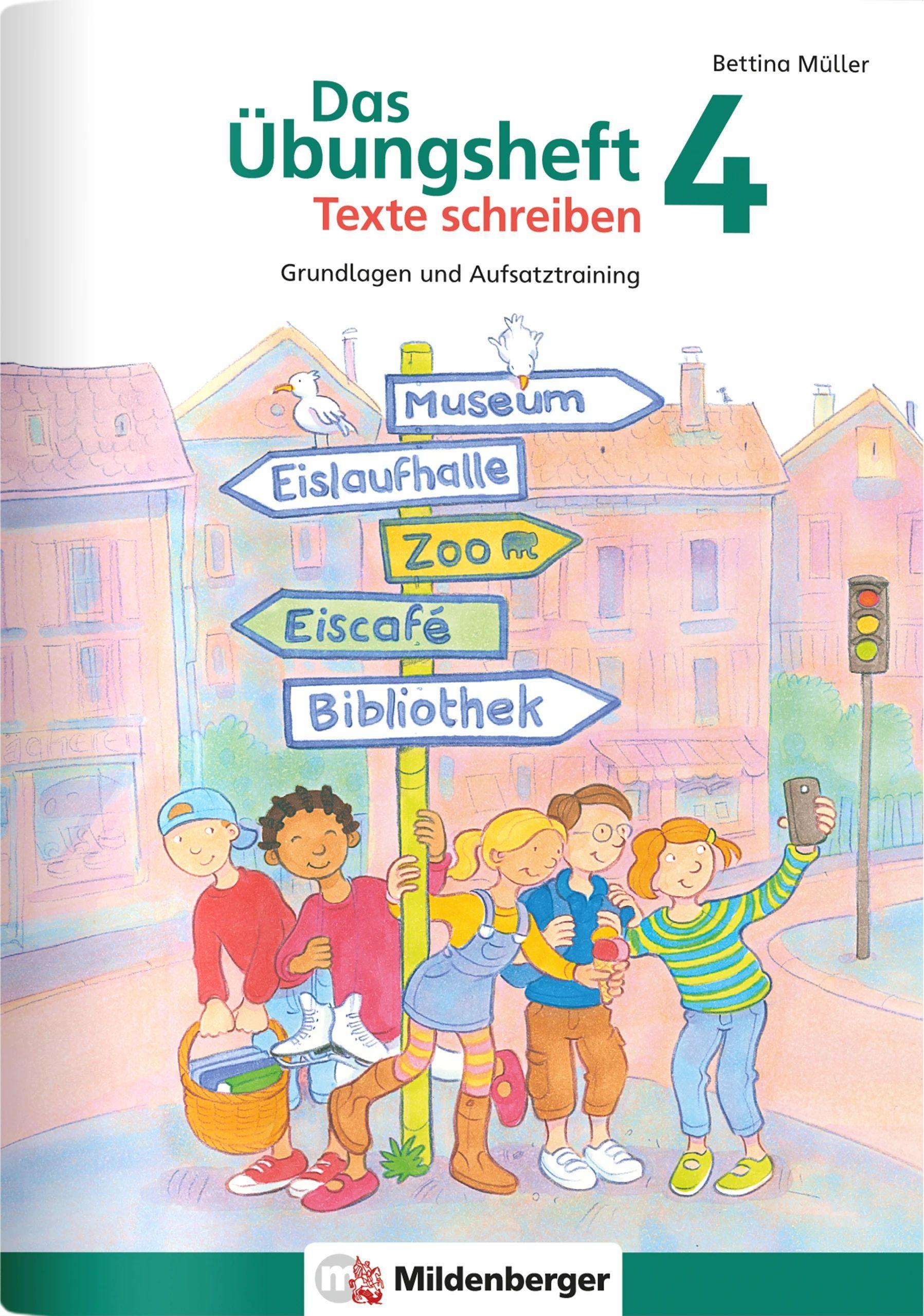 Vorderes Coverbild Das Übungsheft Texte schreiben 4