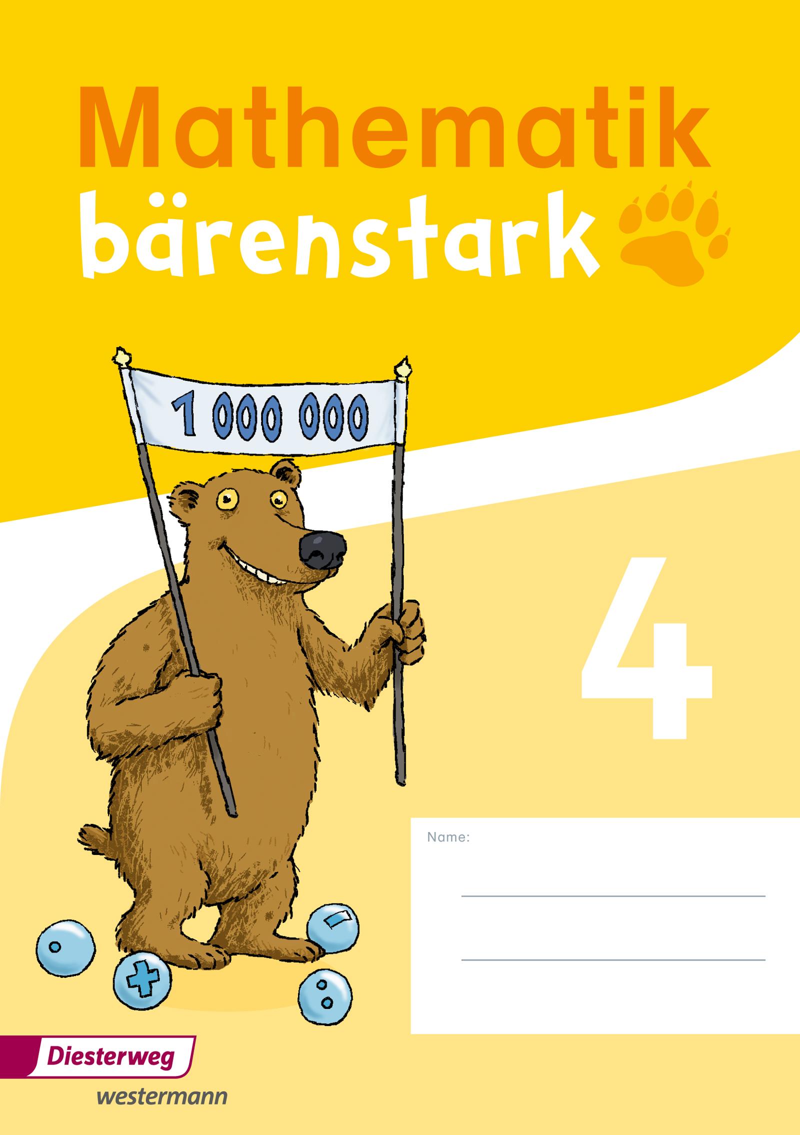 Vorderes Coverbild Mathematik bärenstark 4. Trainingsheft