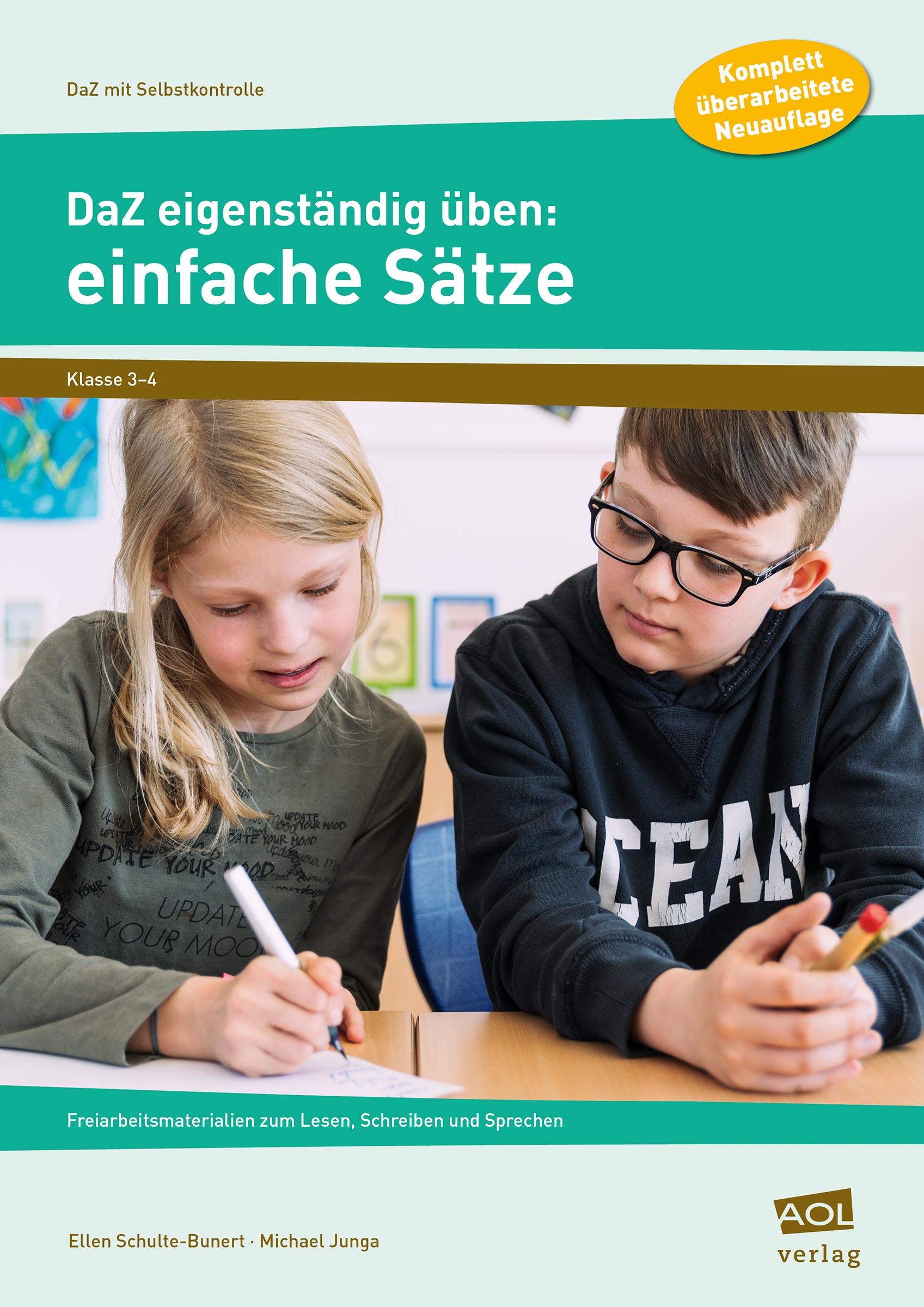 Vorderes Coverbild DaZ eigenständig üben: einfache Sätze - GS