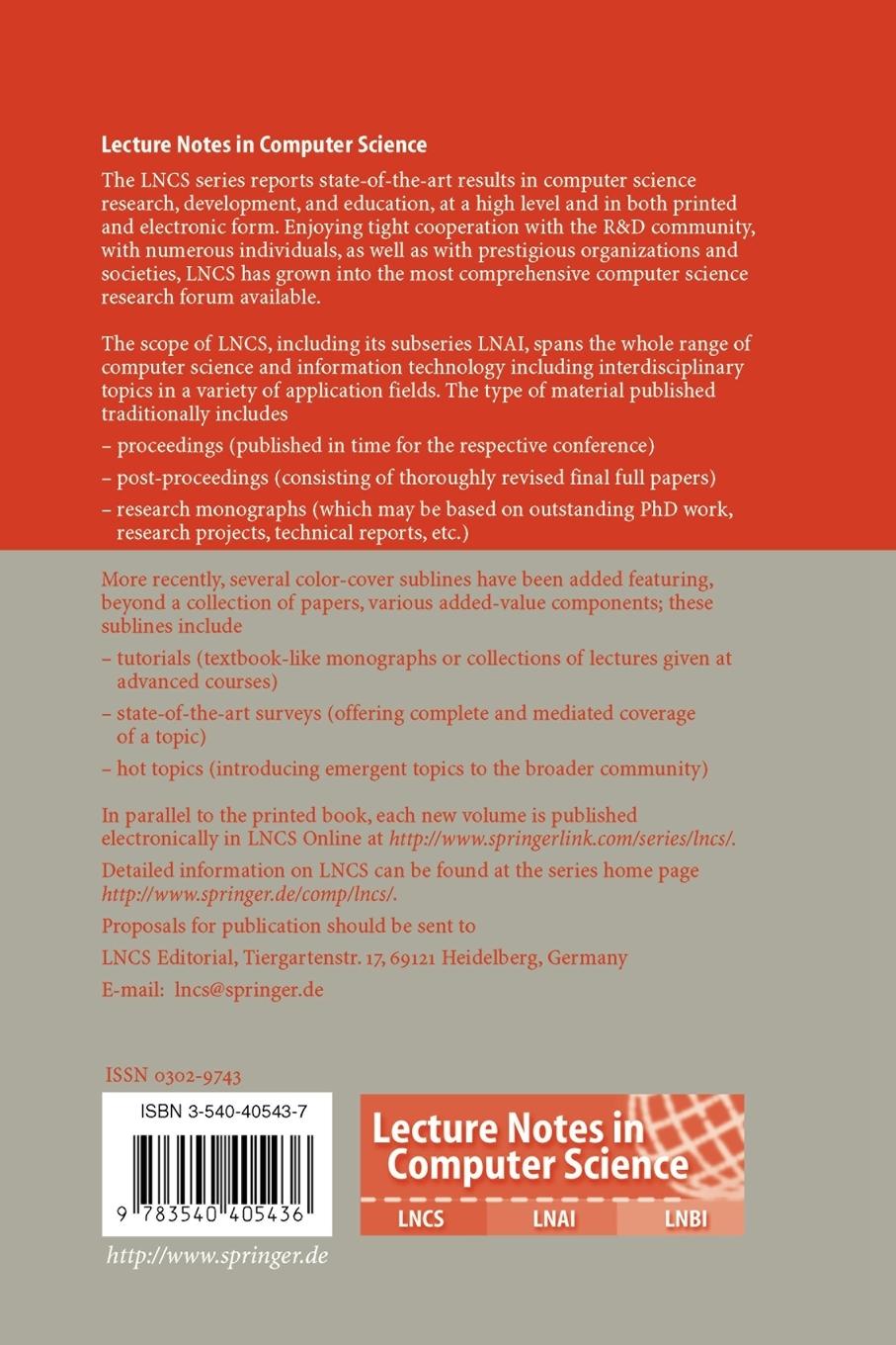 Rückseitencover Fundamentals of Computation Theory