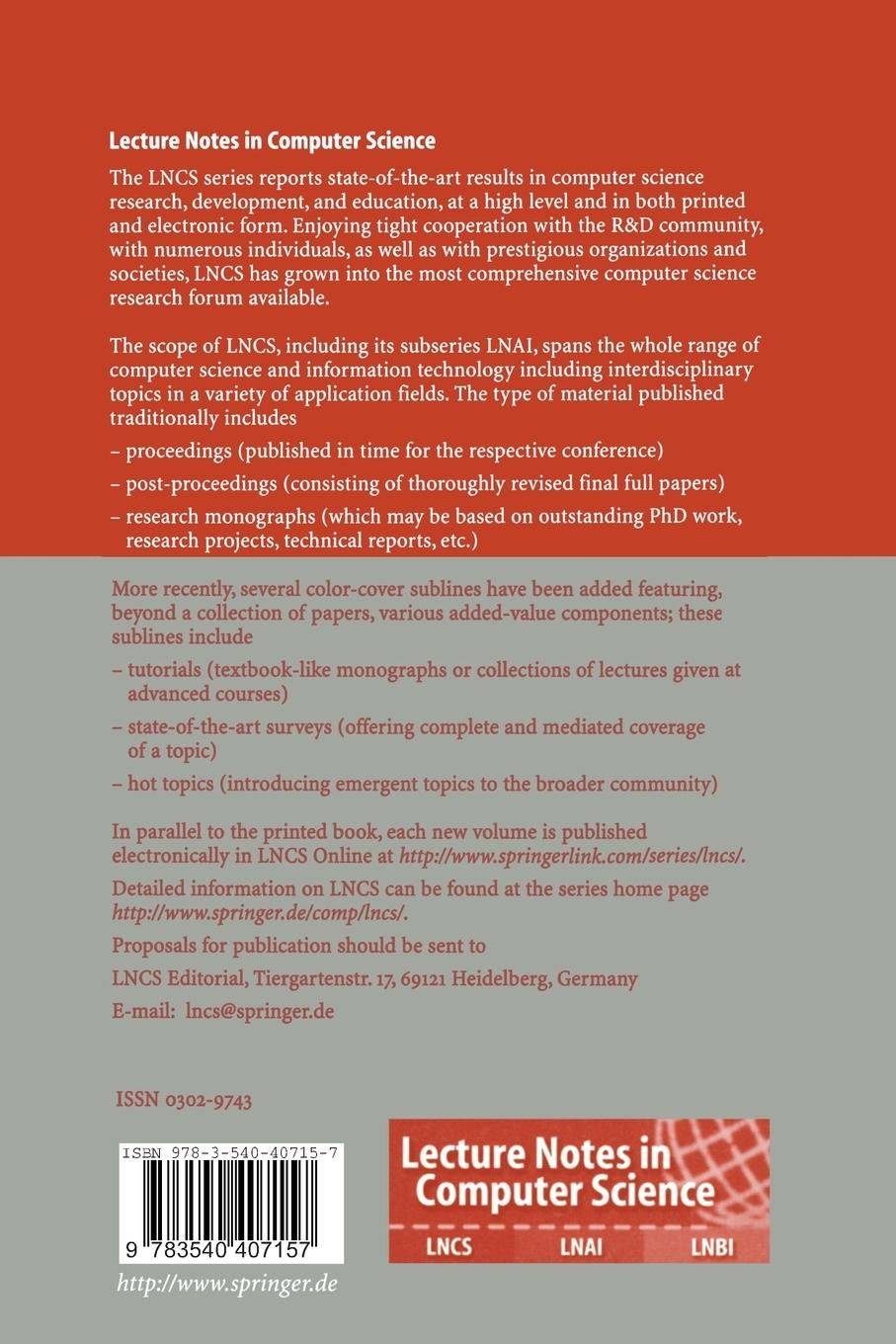 Rückseitencover Advances in Web-Age Information Management