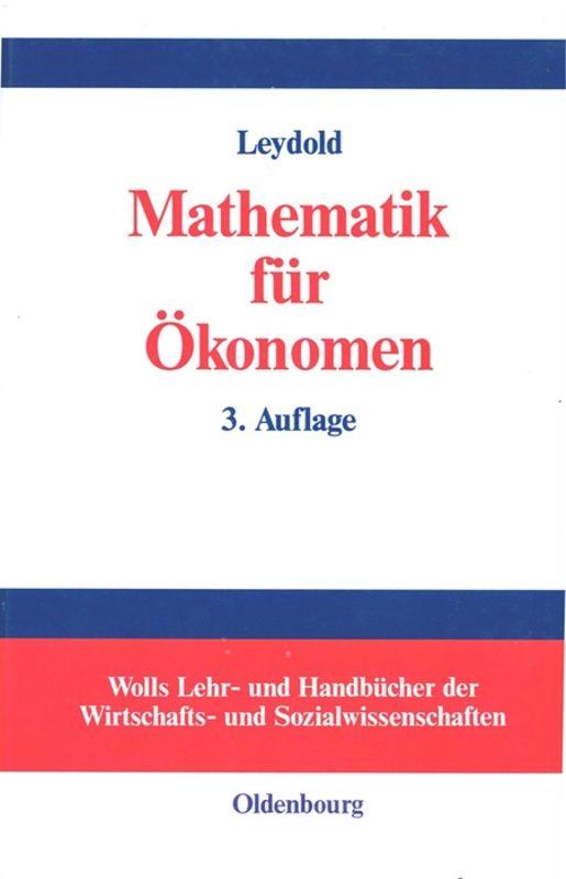 Vorderes Coverbild Mathematik für Ökonomen