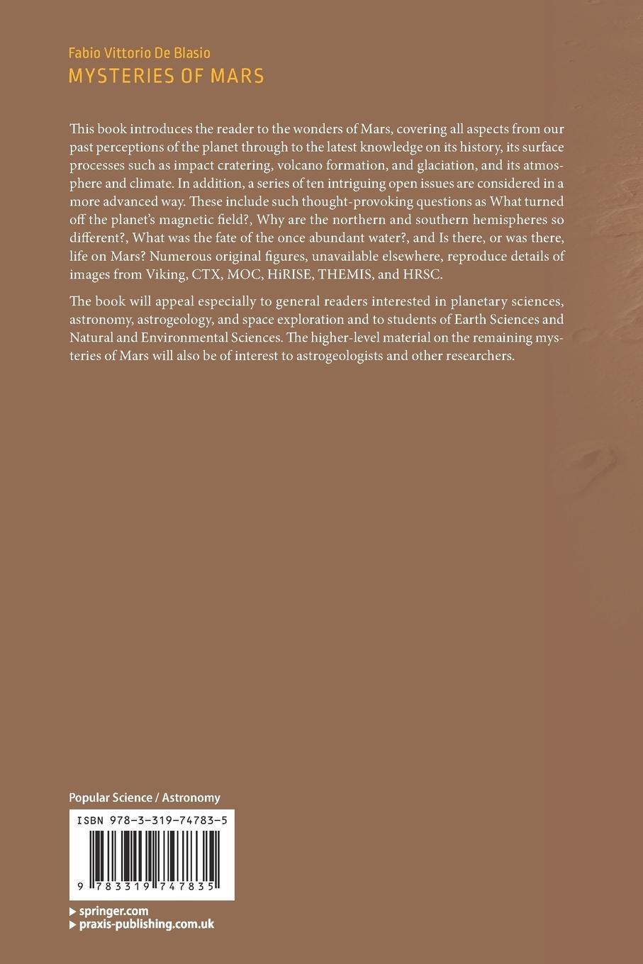 Rückseitencover Mysteries of Mars