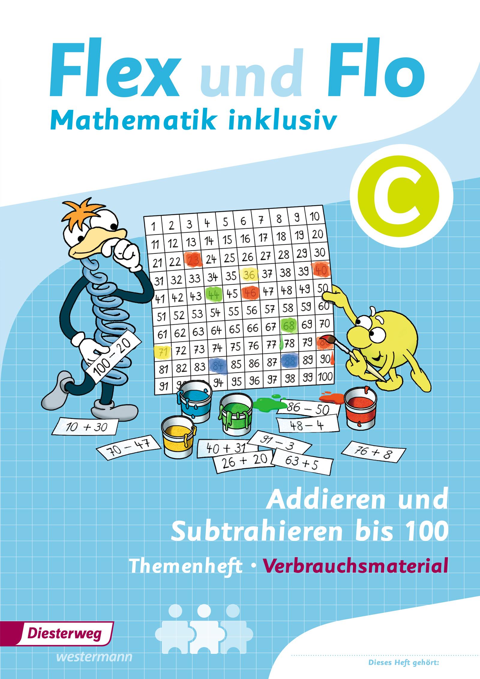 Vorderes Coverbild Flex und Flo - Mathematik inklusiv. Addieren und Subtrahieren inklusiv C