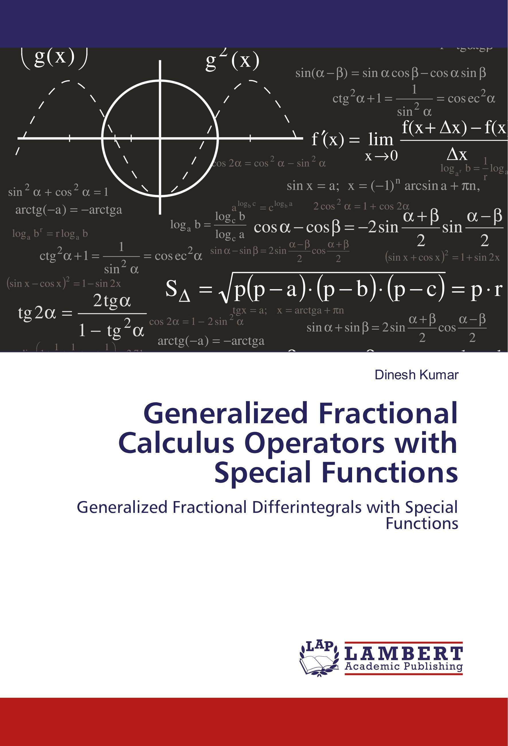 Vorderes Coverbild Generalized Fractional Calculus Operators with Special Functions