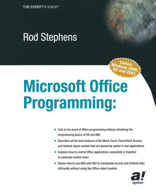 Vorderes Coverbild Microsoft Office Programming