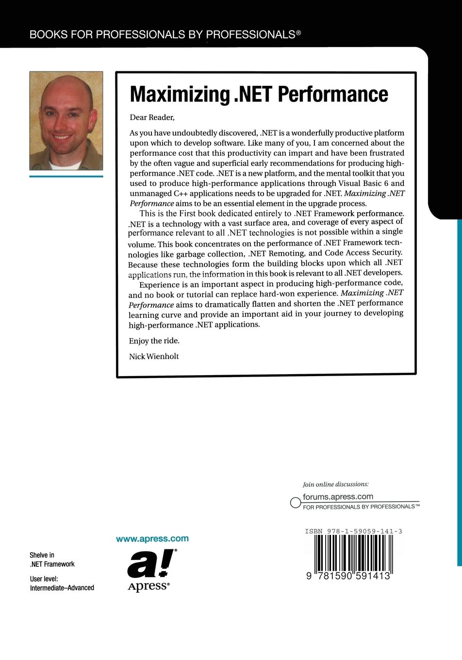 Rückseitencover Maximizing .NET Performance