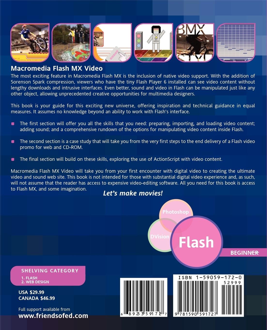 Rückseitencover Flash MX Video