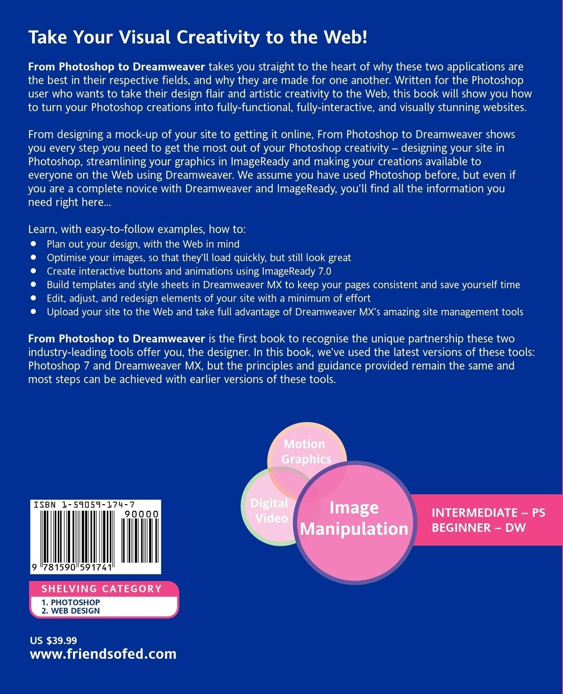 Rückseitencover From Photoshop to Dreamweaver