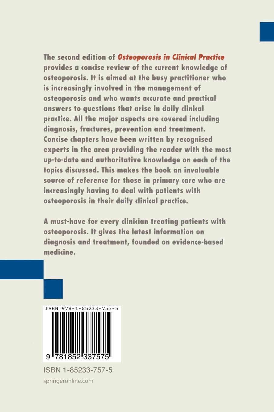 Rückseitencover Osteoporosis in Clinical Practice