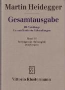 Vorderes Coverbild Gesamtausgabe Abt. 3 Unveröffentliche Abhandlungen Bd. 65. Beiträge zur Philosophie