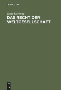 Vorderes Coverbild Das Recht der Weltgesellschaft
