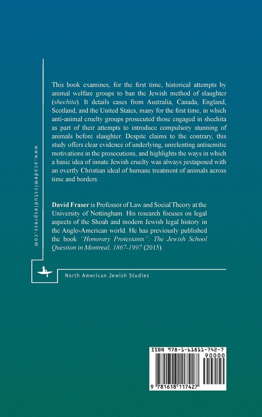 Rückseitencover Anti-Shechita Prosecutions in the Anglo-American World, 1855-1913