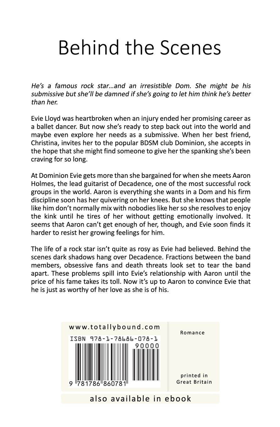 Rückseitencover Behind The Scenes