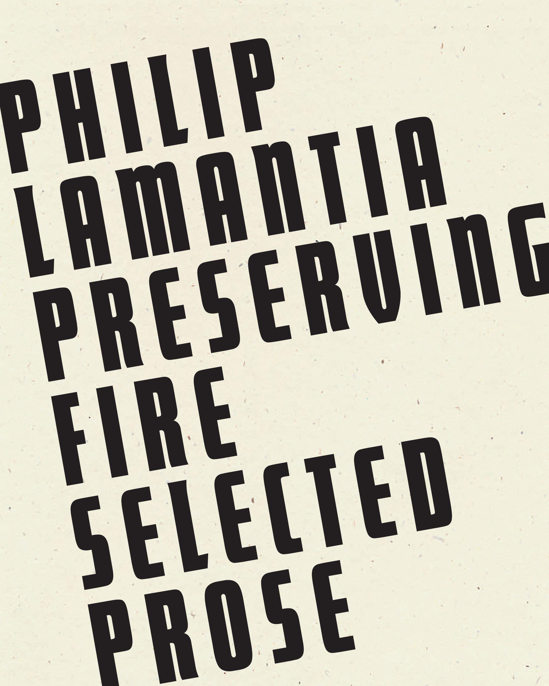Vorderes Coverbild Preserving Fire