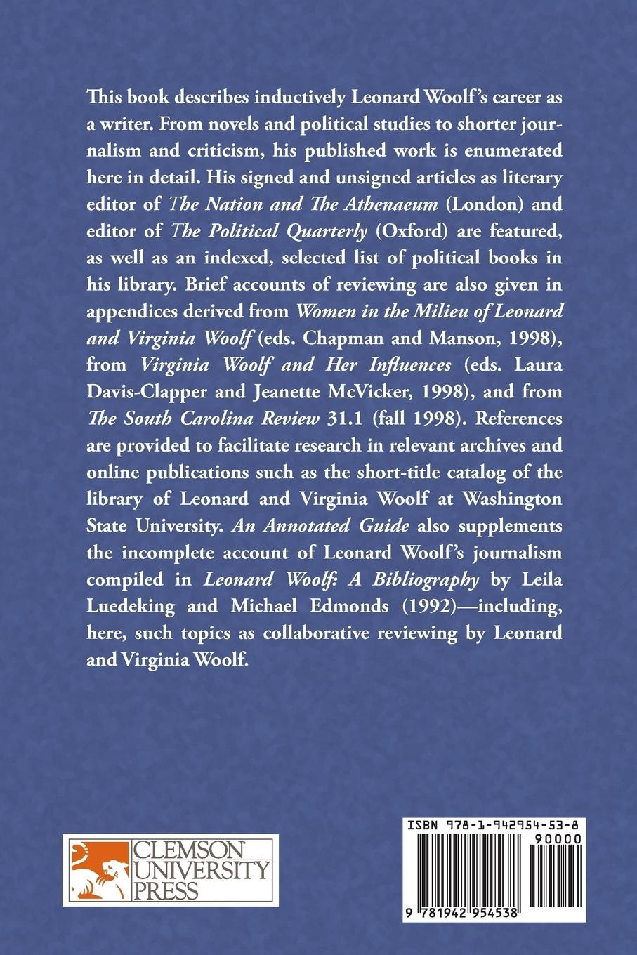 Rückseitencover Annotated Guide to the Writings and Papers of Leonard Woolf (Third (Revised))