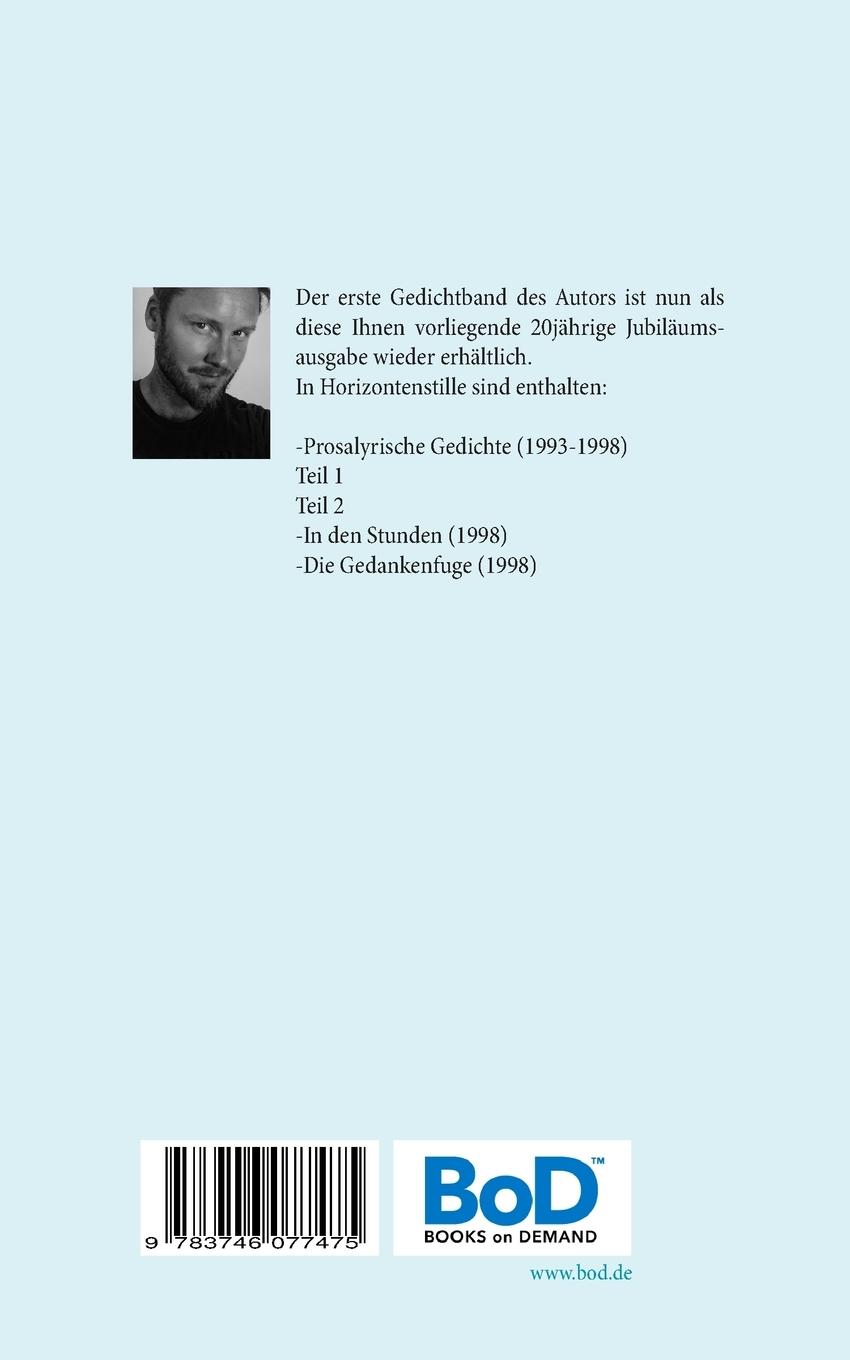 Rückseitencover Horizontenstille